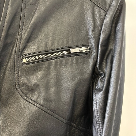 HUGO Black Leather Jacket - Picture 2 of 8